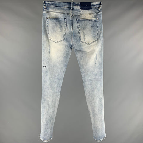 KSUBI Size 31 Blue Distressed Cotton Elastane Jeans