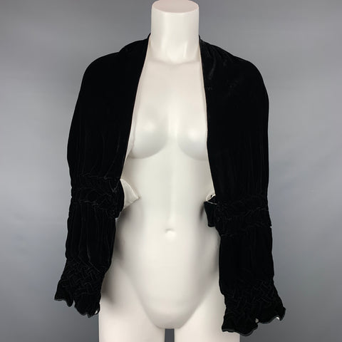 GIORGIO ARMANI Taille Unique Noir &amp; Blanc Viscose / Soie Robe Top