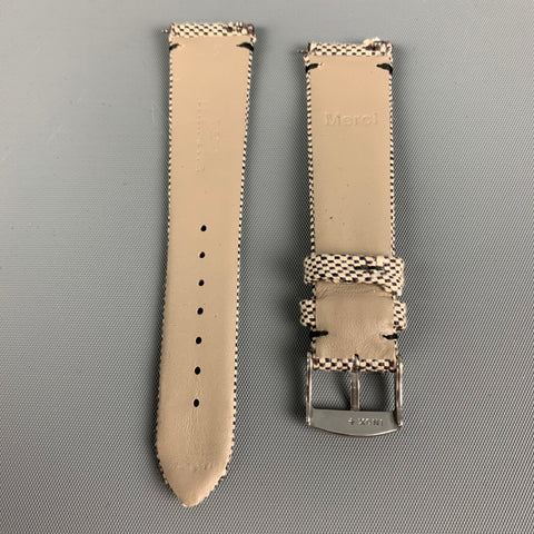 MERCI Grey Black Checkered Watch Band