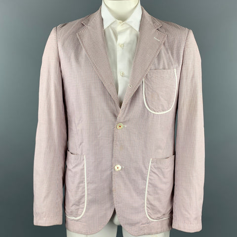 JUNYA WATANABE Size XL Red White Blue Window Pane Cotton Jacket