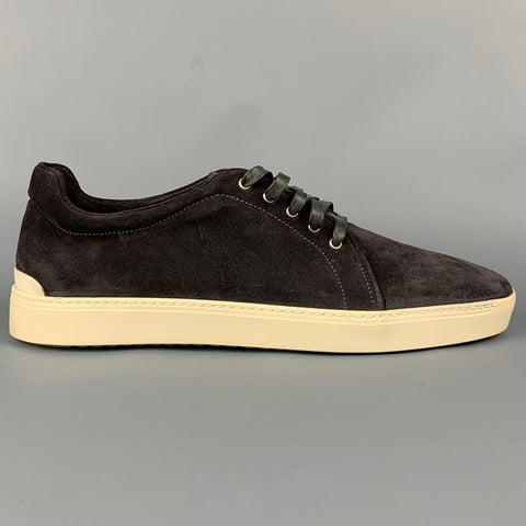 RAG & BONE Size 11 Charcoal & Cream Suede Sneakers