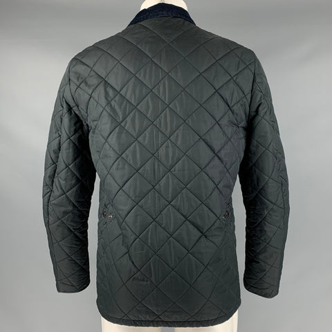 BARBOUR Size S Black Zip Snaps Jacket