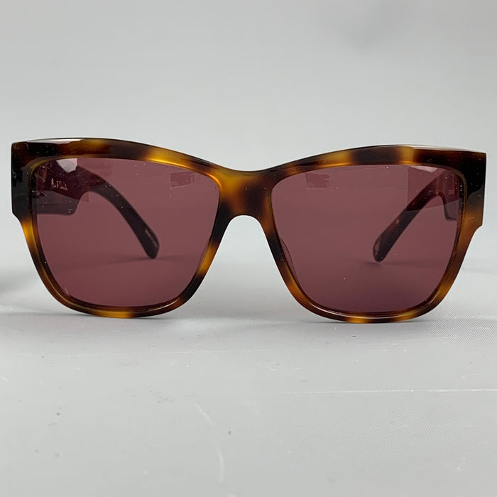 PAUL SMITH Gafas de sol cuadradas de acetato en carey marrón