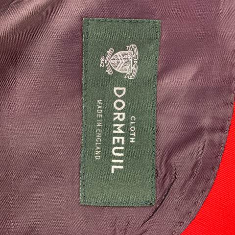 PAUL SMITH Abrigo rojo con solapa de muesca en mezcla de lana talla M