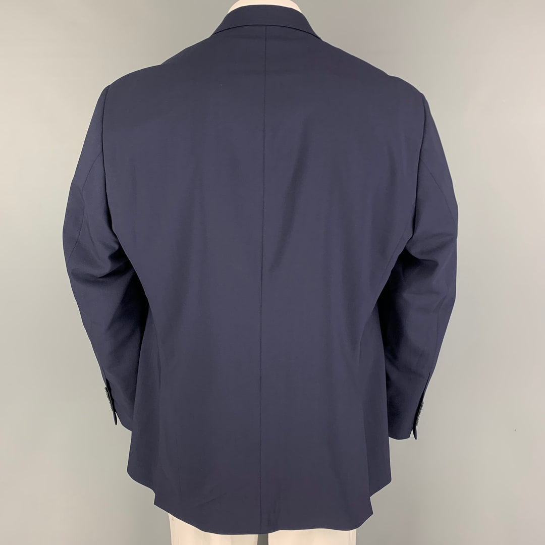 ROBERT GRAHAM Taille 46 Manteau de sport à simple boutonnage en laine marine