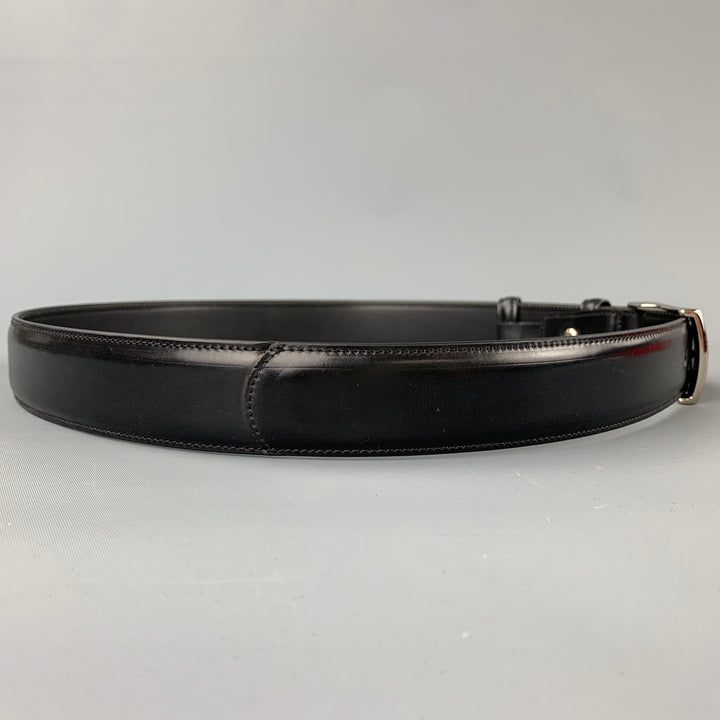 CARMINA Size 36 Black Leather Belt