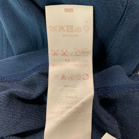 LOUIS VUITTON Size S Blue Grey Cotton Silk Crew-Neck T-shirt