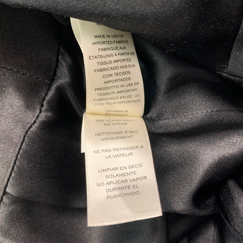 MARC JACOBS Taille 0 Robe droite texturée en mélange de polyester noir