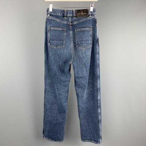 GOLDEN GOOSE Size 2 Blue Washed Wide Leg KIM Jeans