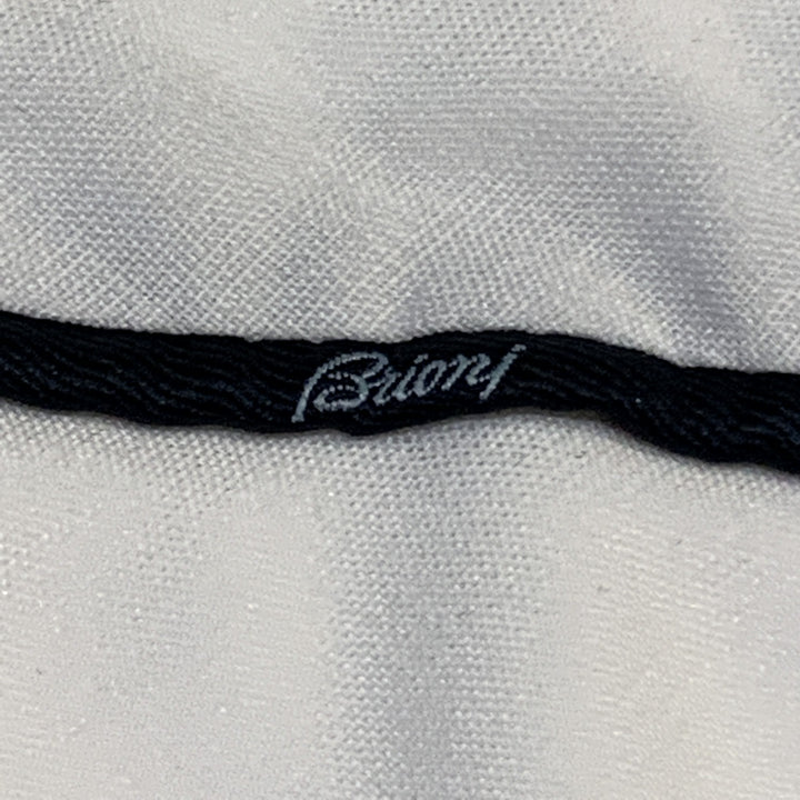 BRIONI Taille 34 Pantalon habillé en coton uni blanc avec braguette zippée