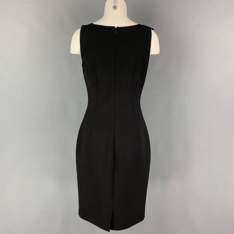 DOLCE & GABBANA Size 6 Black Animal Print Sleeveless Dress