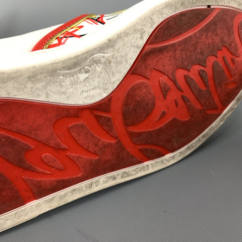 CHRISTIAN LOUBOUTIN Zapatillas Masteralta de charol talla 9