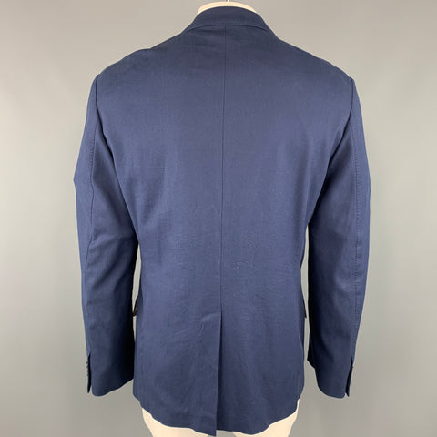 PAUL SMITH Taille de poitrine 44 Manteau de sport tissé en coton / élasthanne à revers cranté