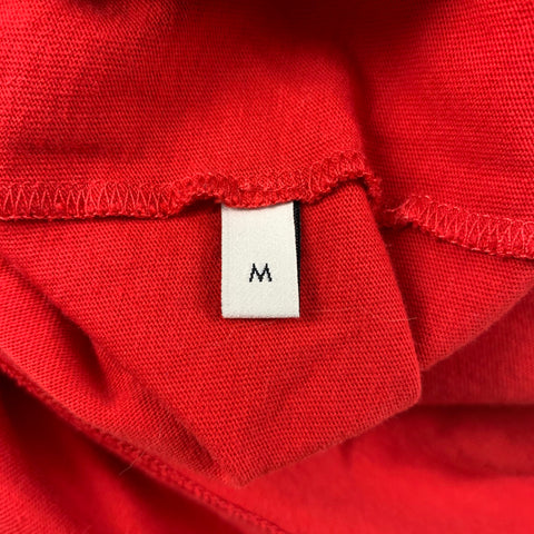GUCCI Size M Red & White Guccify Logo Cotton Short Sleeve T-shirt