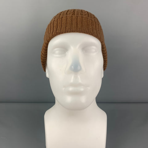 AMI by ALEXANDRE MATTIUSSI Brown Knitted Wool Hats
