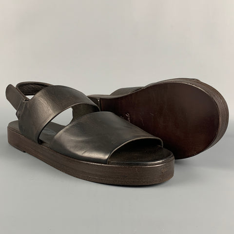 MARSELL Talla 8 Sandalias de cuero marrón