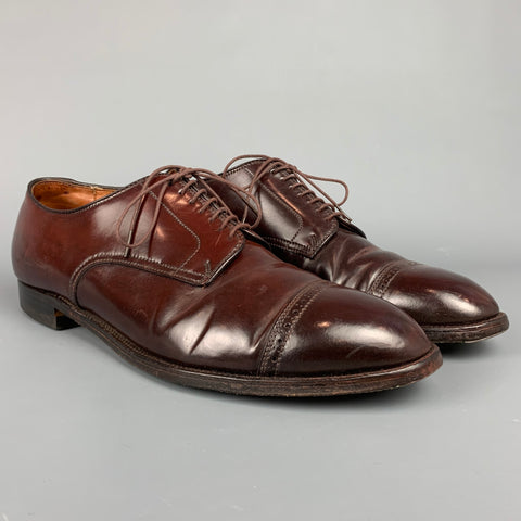 ALLEN EDMONDS Taille 13,5 Couleur 8 Chaussures à lacets en cuir Cordovan Cap Toe