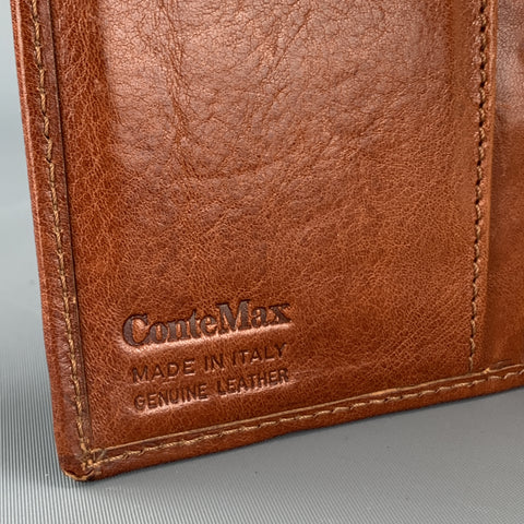 CONTE MAX Tan Leather Phone Contacts Book