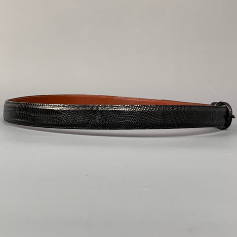 POLO by RALPH LAUREN Size 36 Black Lizard Belt
