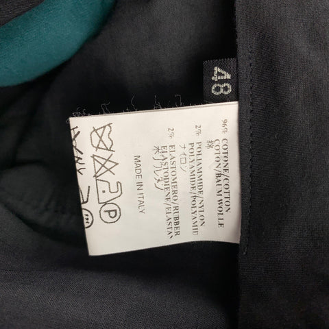 CoSTUME NATIONAL Size 32 Teal Cotton Blend Button Fly Dress Pants