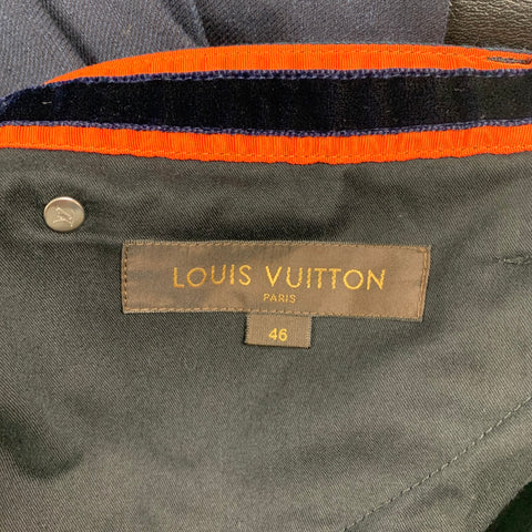 LOUIS VUITTON Size 36 Indigo Cotton Zip Fly Casual Pants