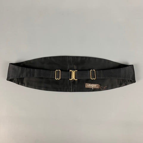 Vintage I.MAGNIN Black Satin Cummerbund