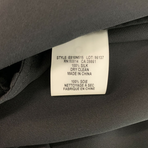 ELIE TAHARI Size XS Black Silk Blouse