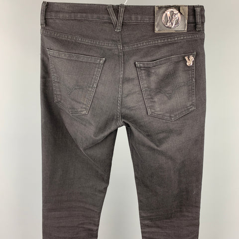 VERSACE JEANS Size 31 Black Denim Skinny Jeans