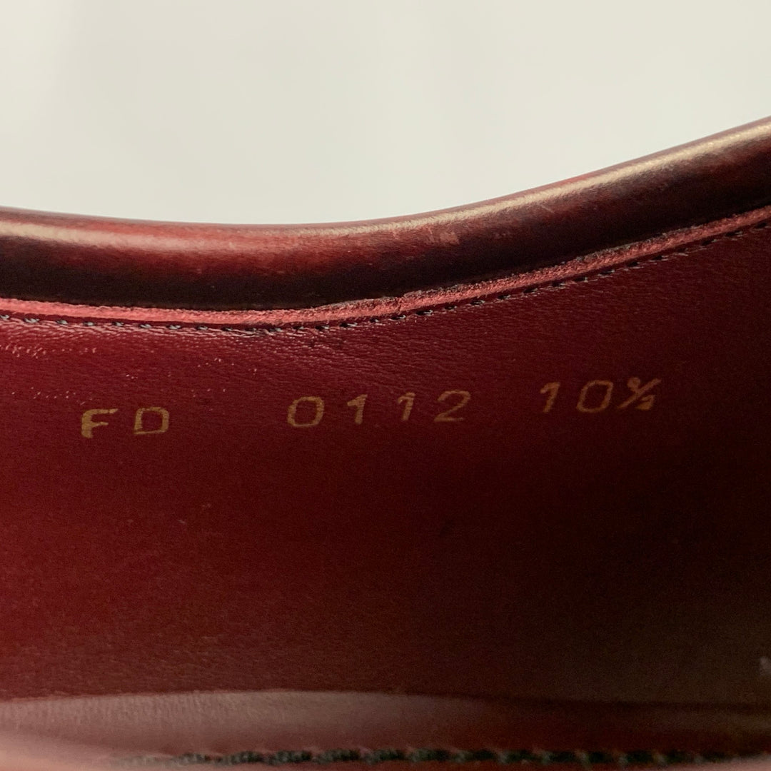 LOUIS VUITTON Size 11.5 Burgundy Perforated Leather Lace Up Shoes – Sui  Generis Designer Consignment