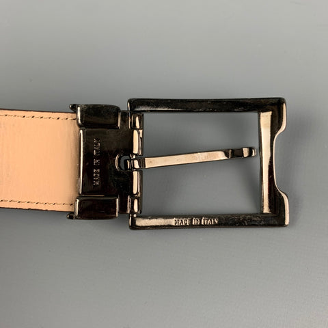 VINTAGE Size L Brown Leather Belt