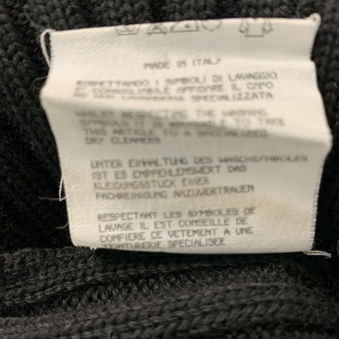 JEAN PAUL GAULTIER Size M Black Ribbed Knit Wool Dress