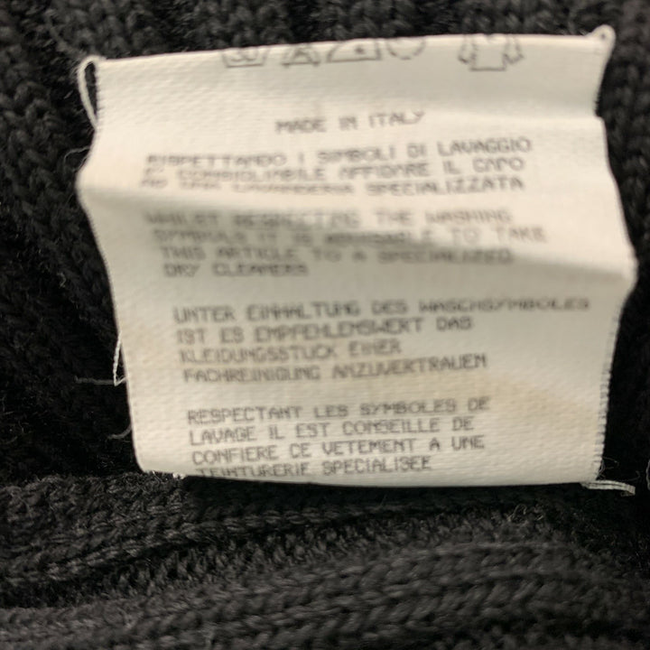 JEAN PAUL GAULTIER Size M Black Ribbed Knit Wool Dress