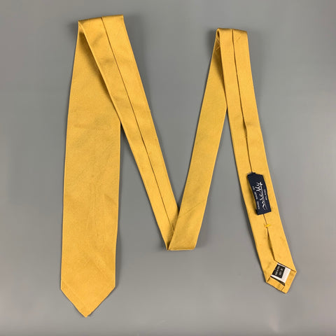 MICKY Gold Silk Tie