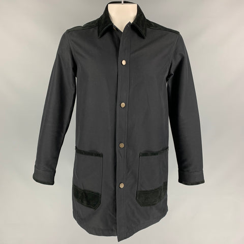 ALEXANDER WANG Size 46 Black  Nylon / Cotton Single Breasted Coat