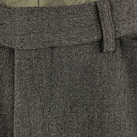 ENZO CECI Size 34 Dark Gray Cotton Front Tab Dress Pants