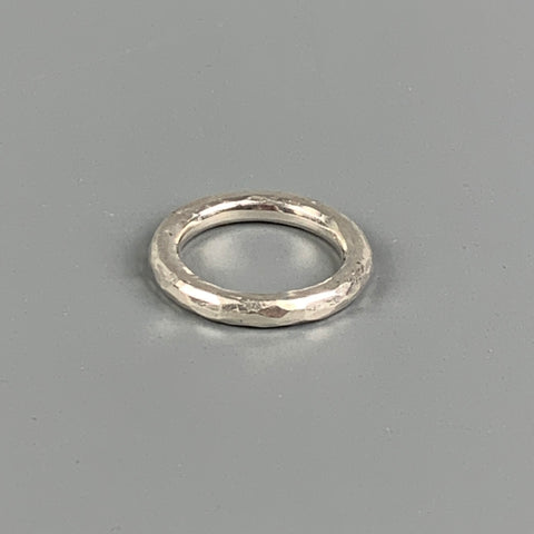 WERKSTATT:MUNCHEN Ring Size 6 Sterling Silver Punched Ring