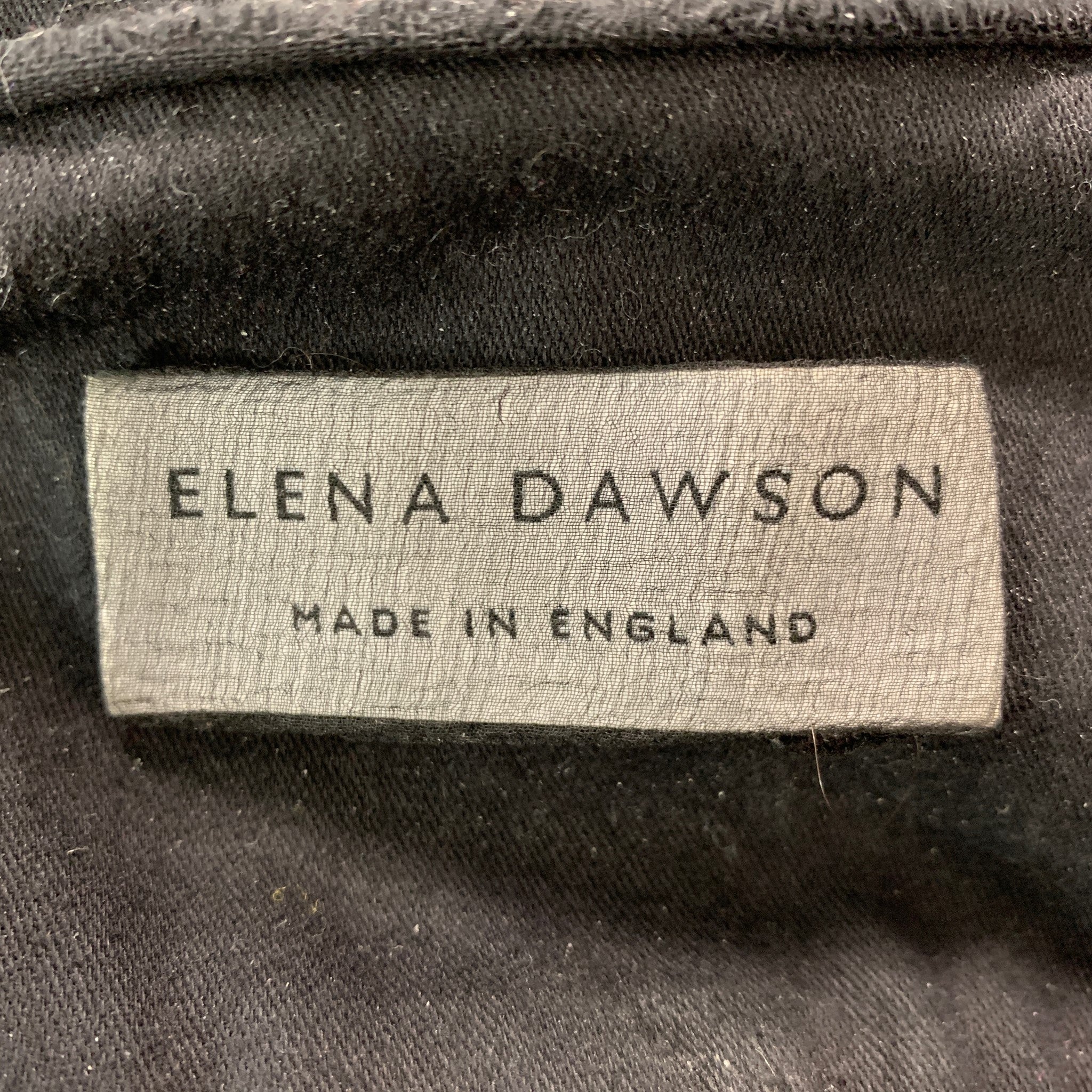 ELENA DAWSON Size L Black Cotton Long Sleeve Shirt – Sui Generis