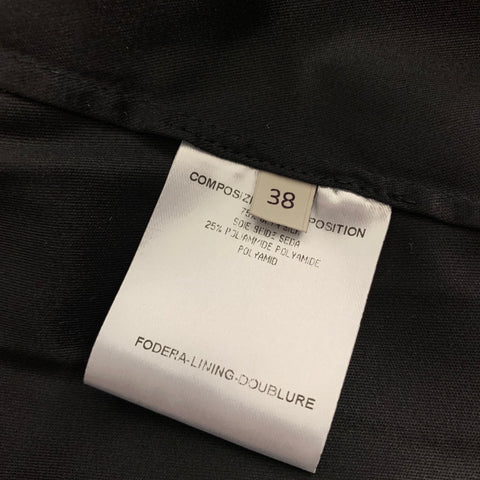 STELLA McCARTNEY 2007 Size 2 Black Silk Blend One Shoulder Cocktail Dress