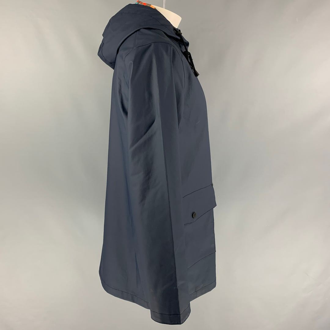 PENDLETON Size L Navy Polyurethane Hooded Raincoat