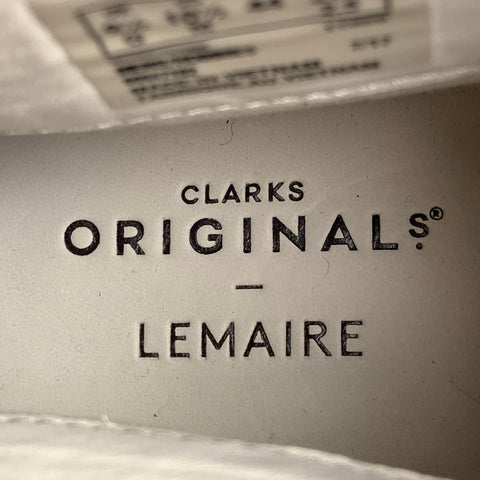 CLARKS Lemaire Size 10.5 Black & Brown Leather Crepe Lace Up Shoes