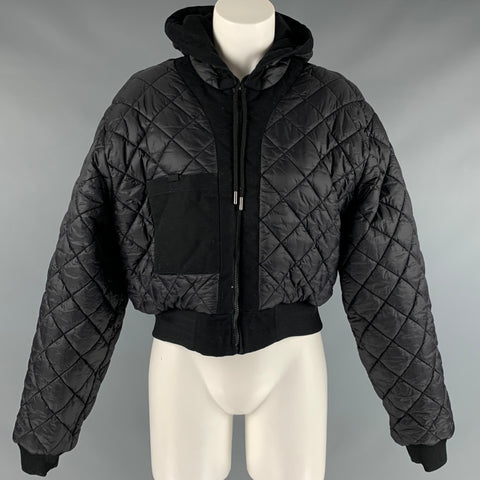 CARHARTT Size XS Black Cotton Nylon Bomber Jacket