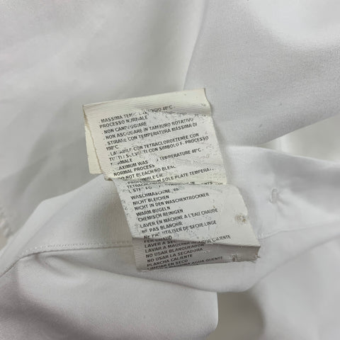 GIORGIO ARMANI Size M White Cotton Button Up Long Sleeve Shirt