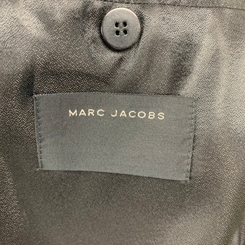 MARC JACOBS Size 42 Green Velvet Notch Lapel Cotton Sport Coat