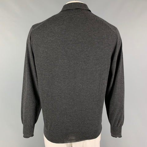 WILKES BASHFORD Size L Grey Cashmere Sweater