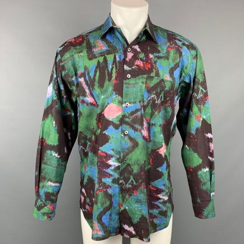 PAUL SMITH Size S Multi-Color Print Cotton Button Up Long Sleeve Shirt