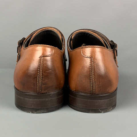 TO BOOT NY Size 9 Brown Perforated Leather Cap Toe Loafers