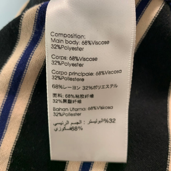 3.1 PHILLIP LIM Talla S Jersey a rayas en mezcla de poliéster azul marino y negro