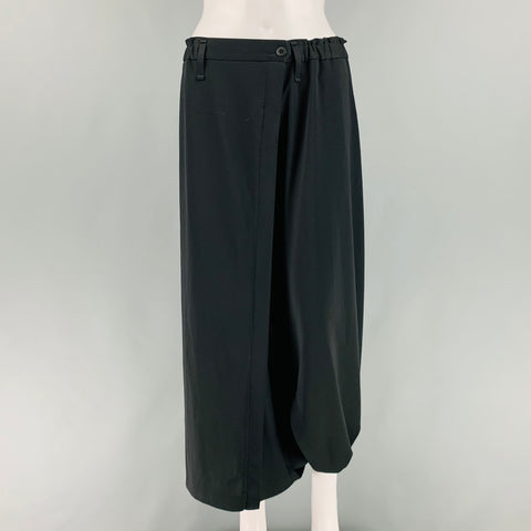 ISSEY MIYAKE Size M Black Elastic Waistband Casual Pants