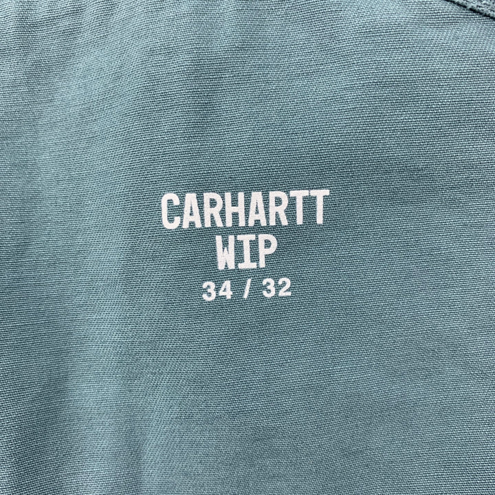 CARHARTT Size 34 Light Blue Cotton Overalls