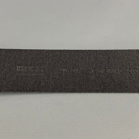 HUGO BOSS Size 34 Gray Suede Belt
